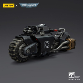 (Pre-order) Warhammer 40,000 Raider-pattern Combat Bike Raven Guard with twin-linked bolt rifles 22 cm