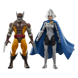 Wolverine 50th Anniversary Marvel Legends Action Figure 2-Pack Wolverine & Lilandra Neramani