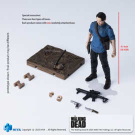 (Pre-order) The Walking Dead Exquisite Mini Series  Actionfigur 1/18 Glenn 11 cm