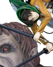 PRE-ORDER Attack on Titan PVC Statue 1/7 Levi vs Beast Titan Ver. 28 cm