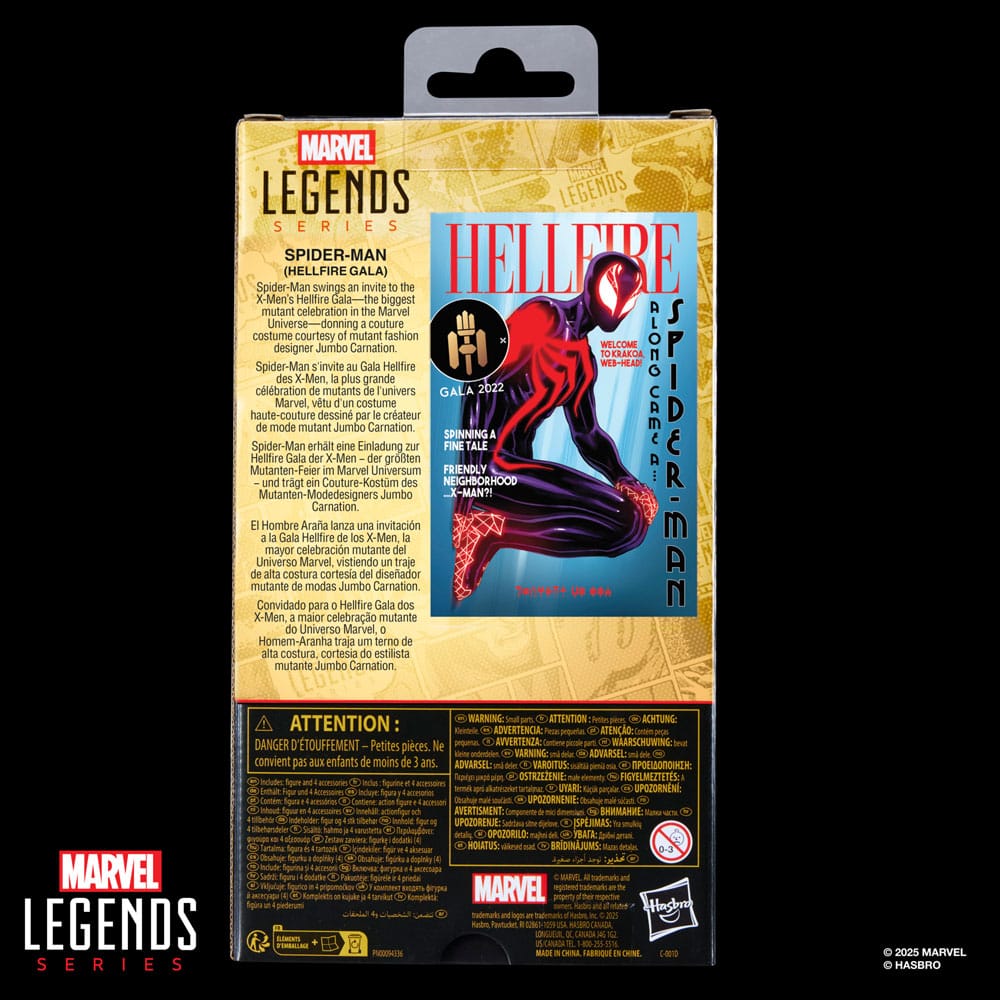 (Pre-order) The Amazing Spider-Man Marvel Legends Action Figure Spider-Man Hellfire Gala 15 cm