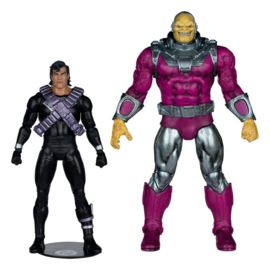 (Pre-order) DC Multiverse Megafig Action Figure 2-Pack Mongul vs Superman (Return of Superman) 25 cm
