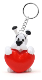 (Pre-order) Asterix Keychain Dogmatix Red Heart