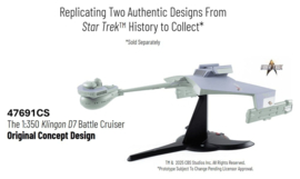 (Pre-order) Star Trek TOS DieCast Replica 1/350 Klingon D7 Battle Cruiser Original Concept Design heo EU Exclusive 66 cm