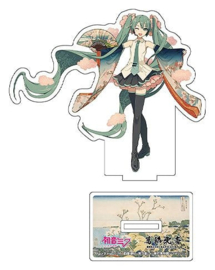 (Pre-order) Hatsune Miku x Katsushika Hokusai iXima Die-Cut Acrylic Stand The Great Wave off Kanagawa 10 cm (5)