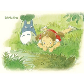 (Pre-order) My Neighbor Totoro Puzzle and easel By the little stream (150 pieces)