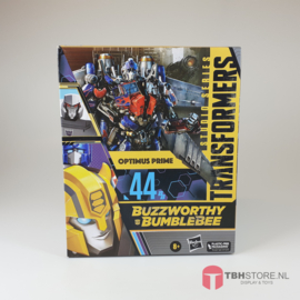 Transformers Studio Series 44 Buzzworthy Bumblebee Optimus Prime