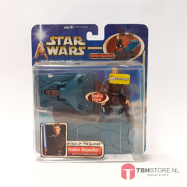 Star Wars Attack of the Clones Anakin Skywalker with Force-Flipping Attack