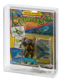CUSTOM-ORDER Playmates TMNT Deluxe (Wide) Carded Action Figure Display Case