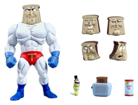 (Pre-order) The Ren & Stimpy Show Action Figure Ultimate Powdered Toast Man 18 cm