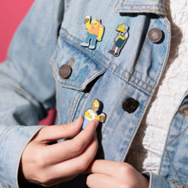 (Pre-order) The Simpsons Pin Badges Set of 4 Moe's Tavern