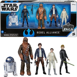 Star Wars Celebrate the Saga Rebel Alliance 3 3/4-Inch Action Figure Set of 5