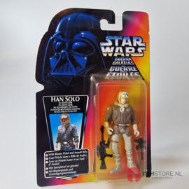 Star Wars POTF2 Red Han Solo Hoth Gear closed hand Trilogo