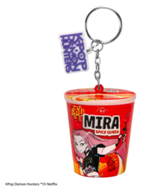 (Pre-order) KPop Demon Hunters Squishy Keychain Mira Spice Queen Noodles