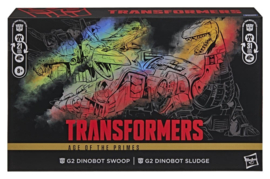 (Pre-order) Transformers Age of the Primes Leader Class Action Figure 2-Pack G2 G2 Dinobot Swoop &amp; G2 Dinobot Sludge 19 cm
