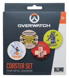 (Pre-order) Overwatch Coaster 4-Pack Printed Metal