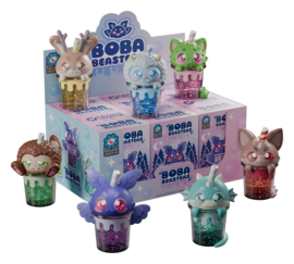 (Pre-order) Boba Beasteas Keychain 8 cm Blind Box Display (8)