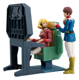 (Pre-order) Mobile Suit Gundam G.M.G. Collection EX Diorama White Base Bridge Radio Operator Desk Set 10 cm (with gift)