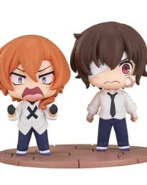 PRE-ORDER Bungo Stray Dogs Wan! Chibi Figures Osamu Dazai & Chuya Nakahara: Fourteen-Year-Old Ver. 8 cm