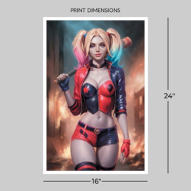 (Pre-order) DC Comics Fine Art Print Harley Quinn 41 x 61 cm - unframed