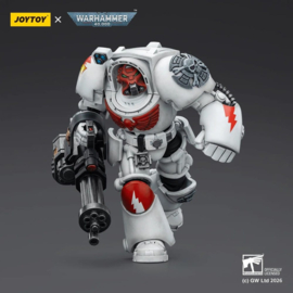 (Pre-order) Warhammer 40,000 Action Figure White Scars Terminator 3 with Power Fist and Assault Cannon 14 cm