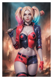 (Pre-order) DC Comics Fine Art Print Harley Quinn 41 x 61 cm - unframed