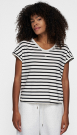 V-neck tee stripes 10Days