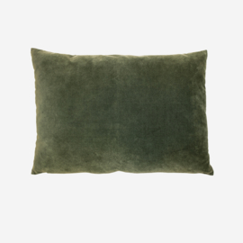 Cushion Vintage Velvet - Kombu Green