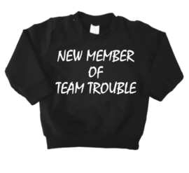 Sweater New member of team trouble