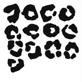 XL Leopard muurstickers (set van 13 stickers)