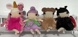 Set van Teddy, Noa, Bibi en Luna