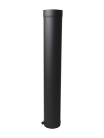 EW150 2MM paspijp 100cm met stelring - Zwart
