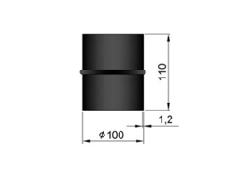 Pelletkachel  mof M/M  ∅ 100mm