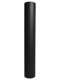 EW/125 2mm Pijp 100cm zonder verjongen Zwart