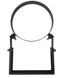IsotubePlus Ø150/200 verstelbaar muurbeugel rvs zwart 5 - 15cm