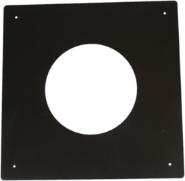 IsotubePlus Ø150/200 brandseparatieplaat plat - zwart