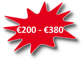 Orders tussen €200 - €380 euro
