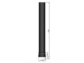 Pelletkachel pijp 100 cm ∅ 100mm