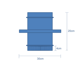 DW150/200mm Stoelconstructie element set