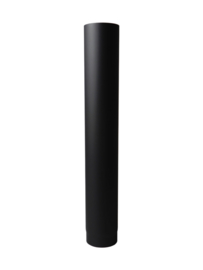 EW130 2MM Dikwandig pijp 100 cm met verjongen Zwart