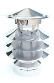 Isotube Plus Ø 150/200 mm  TRICON valwindkap - rvs