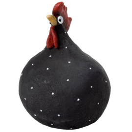 Kip zwart 13 cm