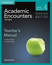 Academic Encounters Second edition Level 4 Teacher's Manual Reading and Writing