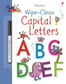 Wipe-clean capital letters