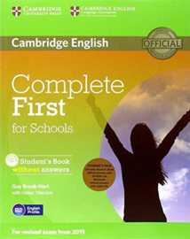 Complete First for Schools Student's Pack (Student's Book without answers with CD-ROM, Workbook without answers with Audio CD)