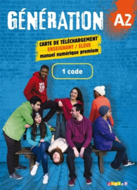 Génération A2 - 1 carte de téléchargement premieum élève/enseignant