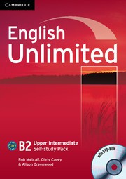 English Unlimited UpperIntermediate Self-study Pack (Workbook with DVD-ROM)