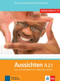 Aussichten A2.1 Studentenboek/Werkboek met 2 Audio-CDs en DVD