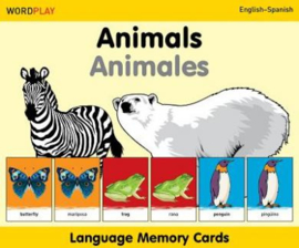Language Memory Cards – Animals (English–Spanish)