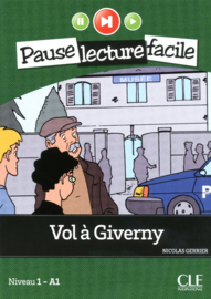 Vol à Giverny - Niveau 1-A1 - Pause lecture facile - Livre + CD
